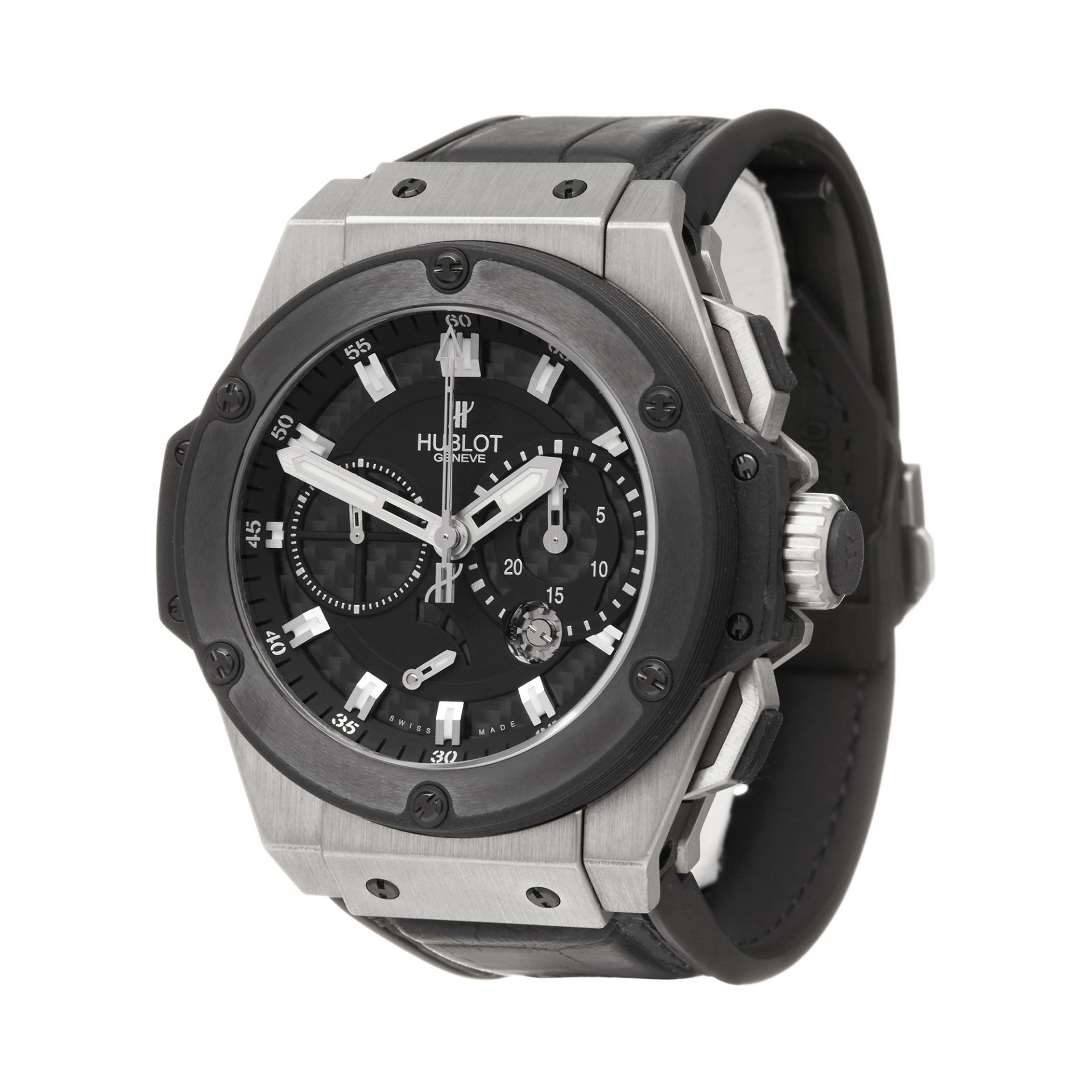 Hublot King Power 709.ZM.1770.RX Men Titanium Zirconium Split Second Chronograph Watch