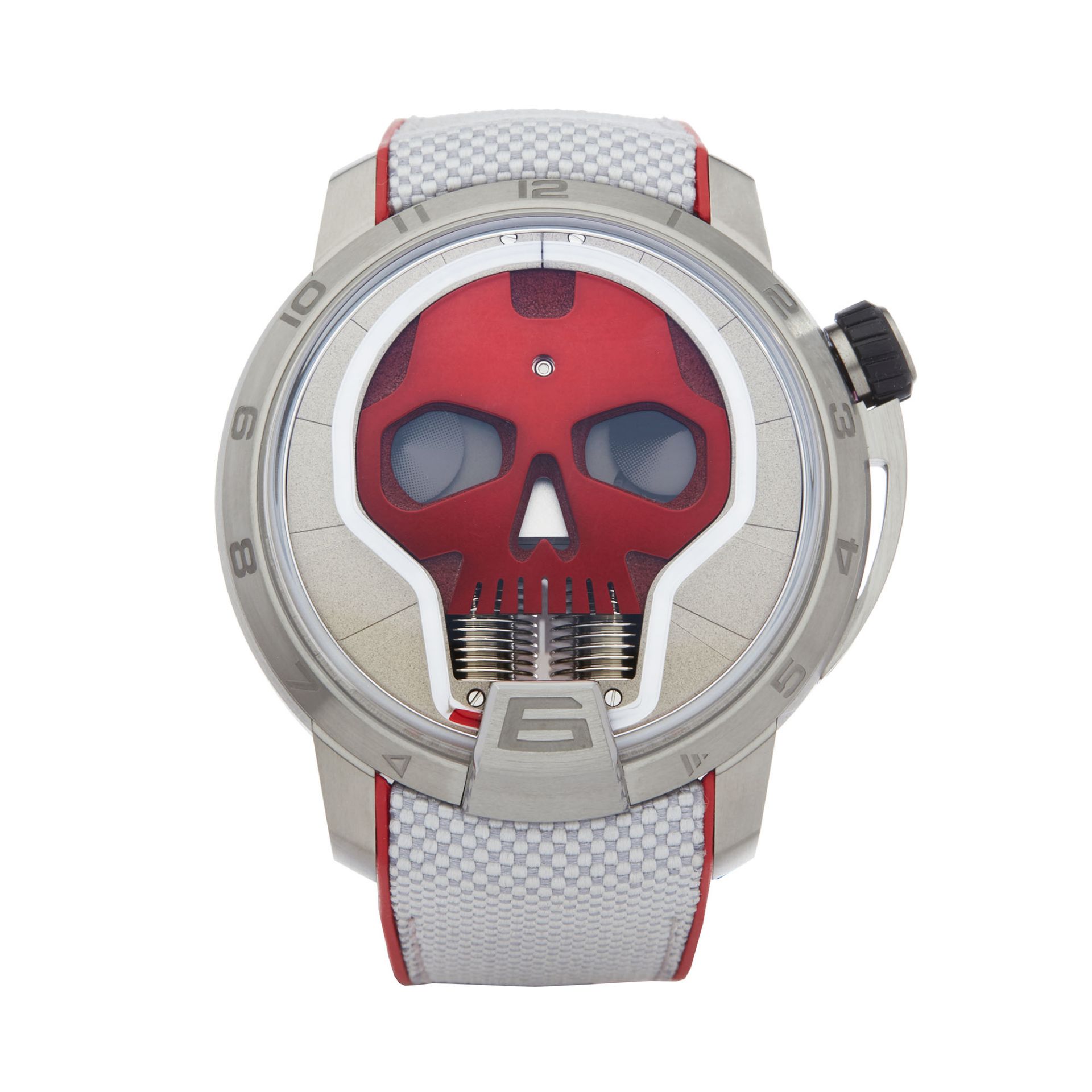 HYT H1 0 S48-TT-34-RF-RA Men Titanium Skull Watch - Image 8 of 8