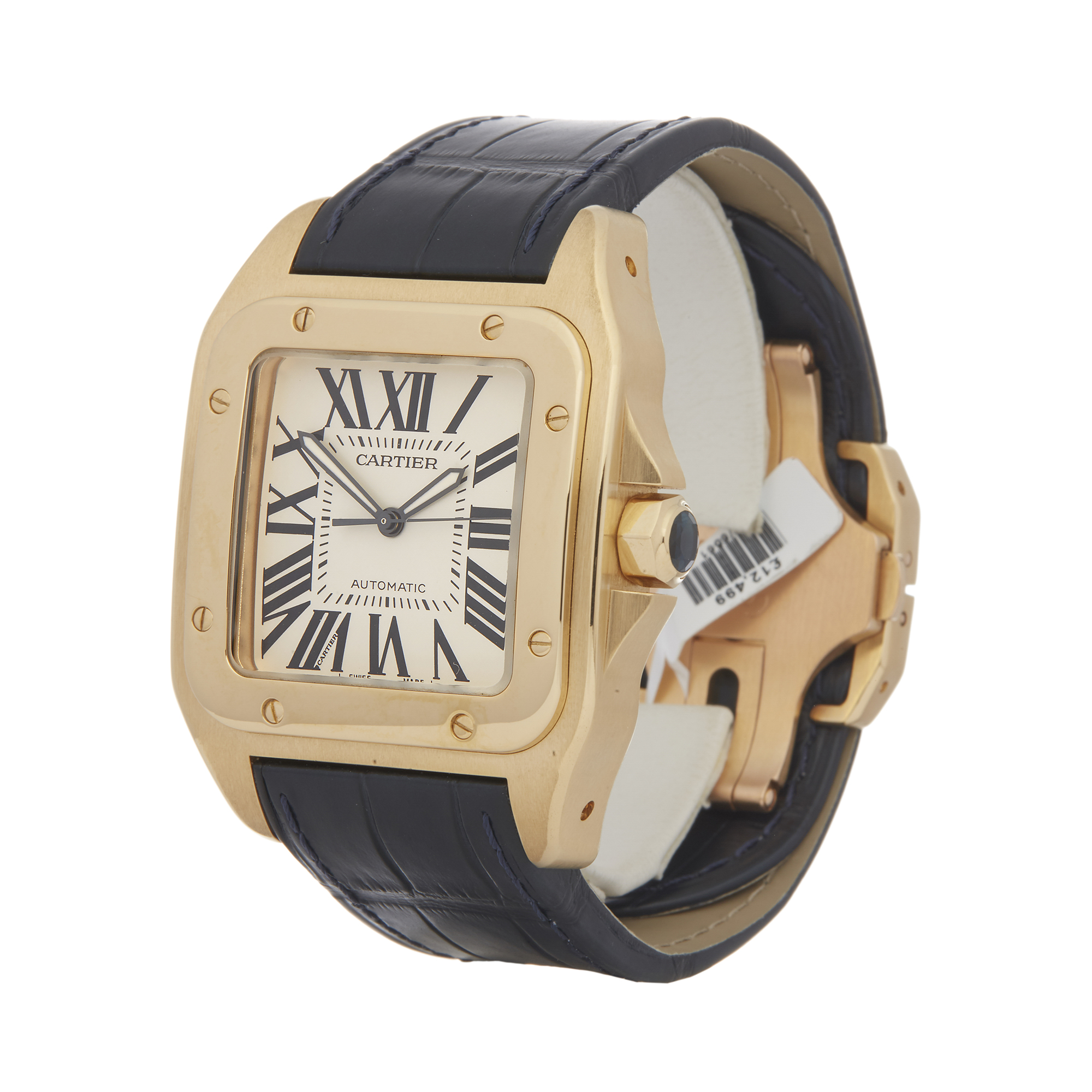 Cartier Santos 100 W20071Y1 or 2657 Men Yellow Gold Watch