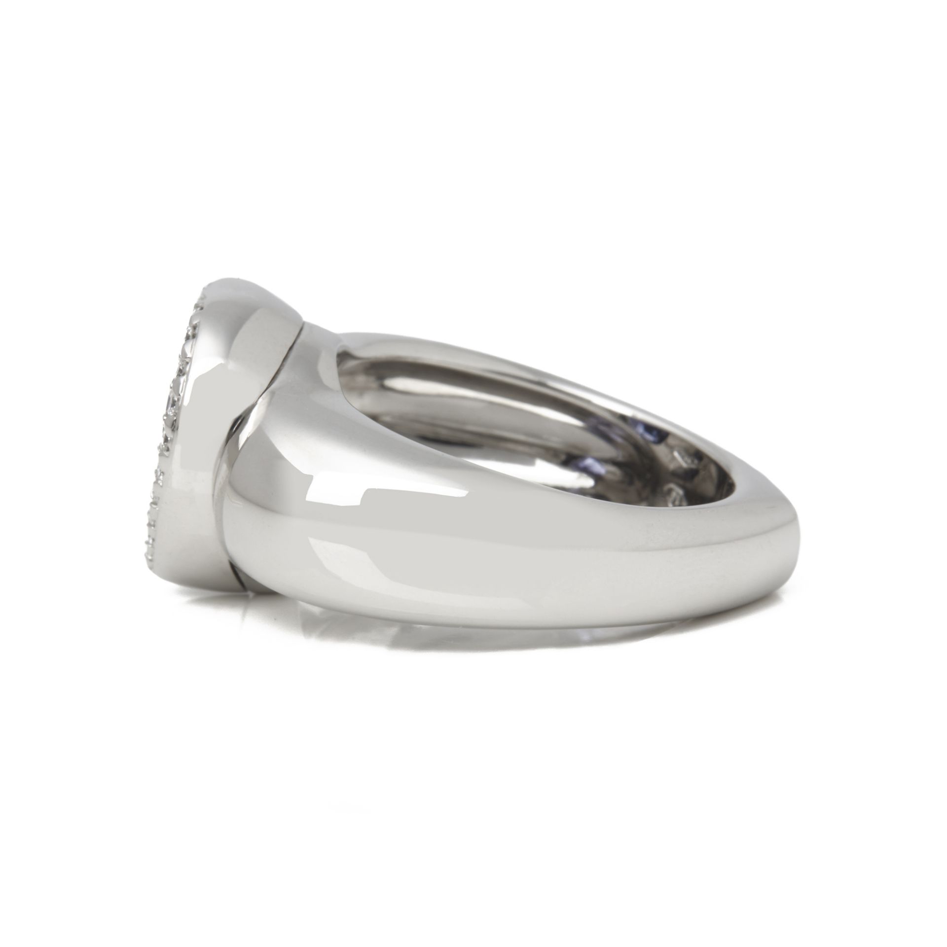 Piaget 18k White Gold Iolite & Diamond Heart Cocktail Ring - Image 6 of 7