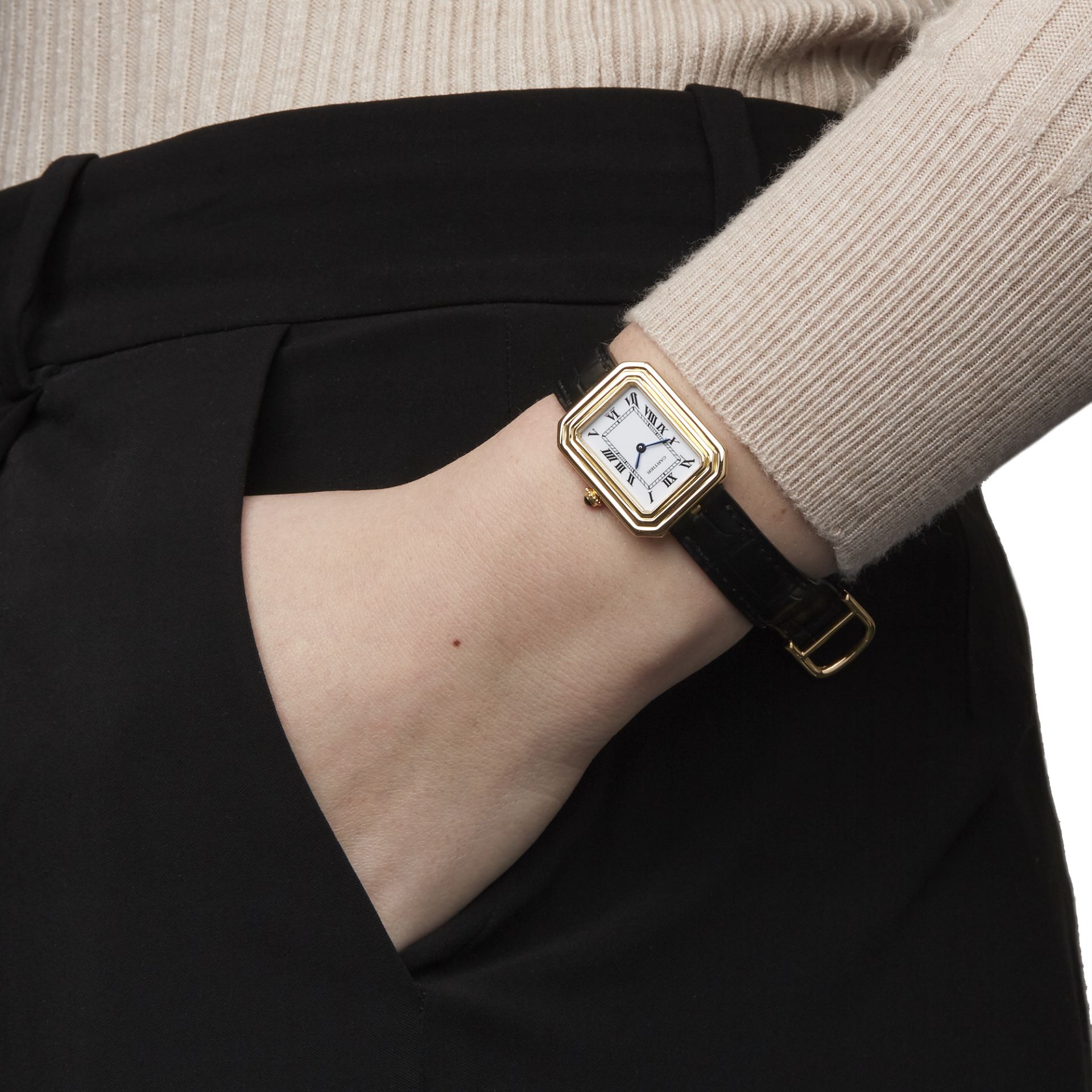 Cartier Cristallor Ladies Yellow Gold Paris Mecanique Watch - Image 2 of 8