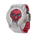 HYT H1 0 S48-TT-34-RF-RA Men Titanium Skull Watch