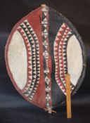 Large Painted African Shield