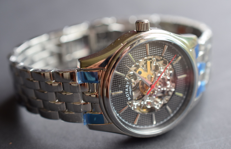 Rotary Skeleton Automatic Watch With Box