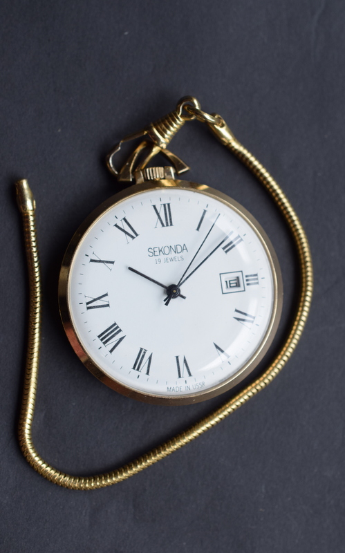 Sekonda Pocket Watch On Chain