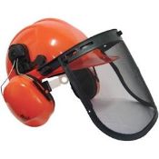 Chainsaw Helmet With Ear Defenders & Visor