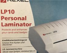 Rexel Personal Laminator Lp10 With 5 Packs