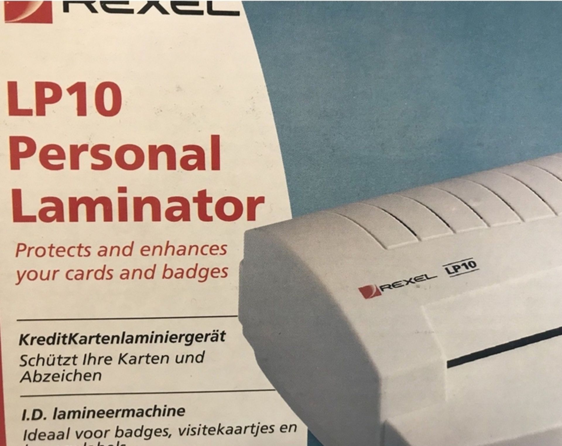 Rexel Personal Laminator Lp10 With 5 Packs