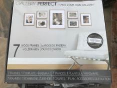 6 X Gallery Perfect Photo Frames Set Of 7 Various Colours