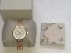 Olivia Rose Gold Stainless Steel Watch