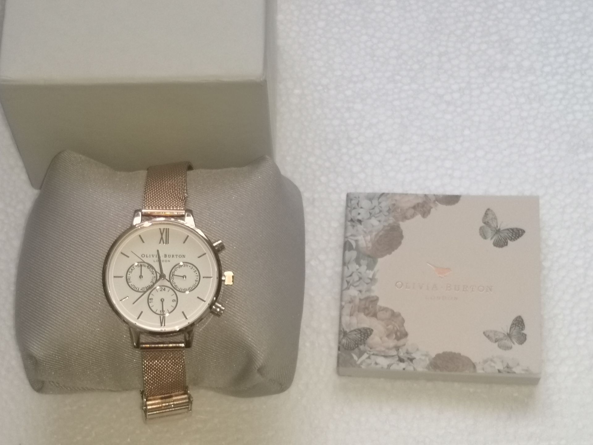 Olivia Rose Gold Stainless Steel Watch