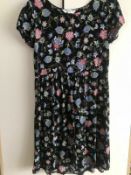 Brand New Brave Soul Black Floral Dress In Size Medium