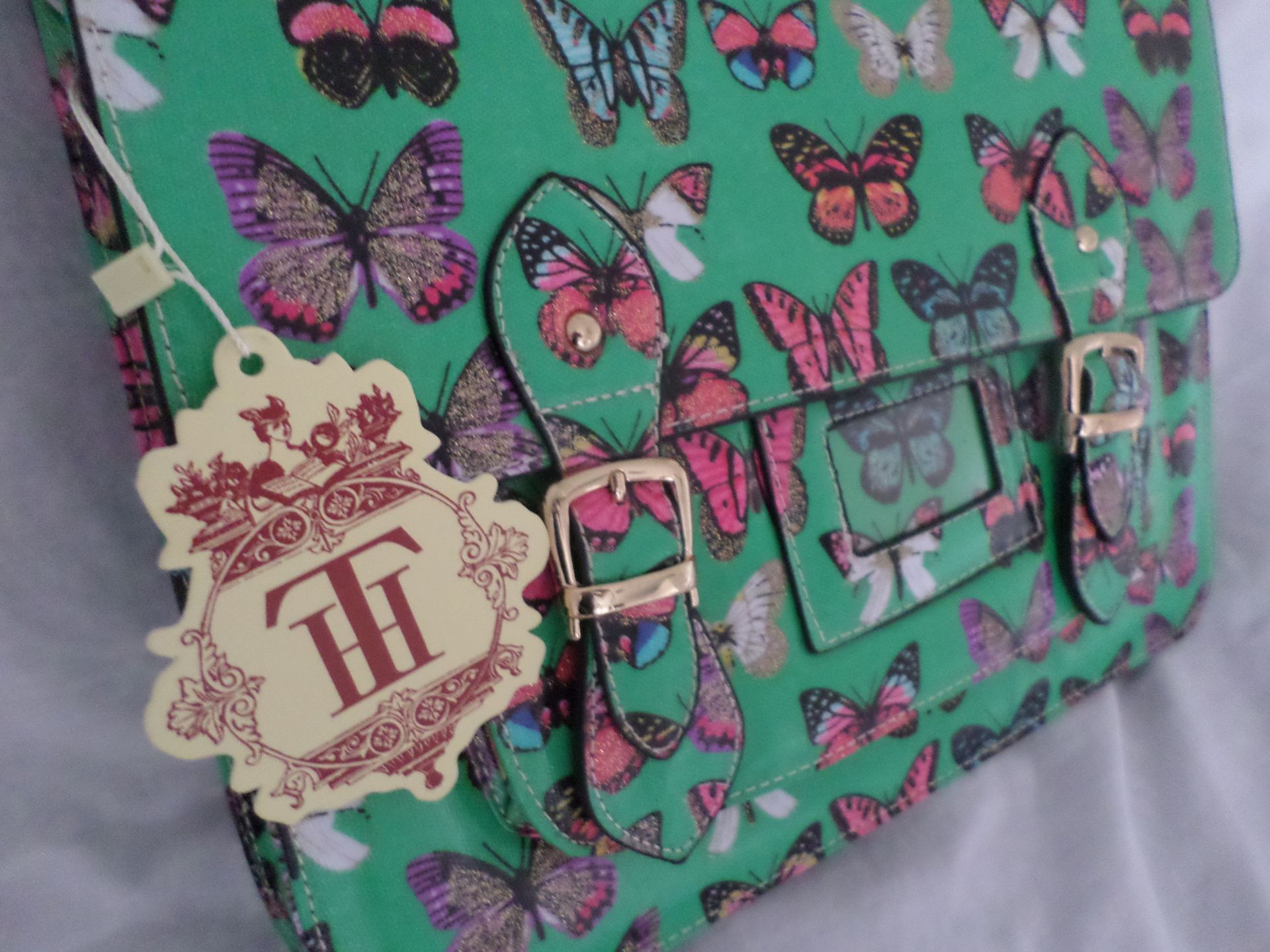 Brand New Ht London Satchel Butterfly Design Rrp £22.99 - Image 2 of 4