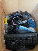 Box Of Computers Keyboards And Cables