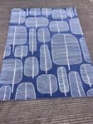 Missprint Little Trees Rug Blue 170Cm X 240Cm