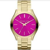 Michael Kors Mk3264 Ladies Designer Slim Runway Quartz Watch