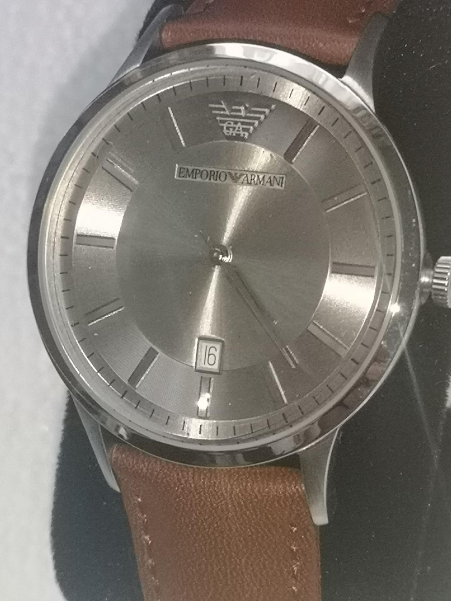 Emporio Armani Stainless Steel Brown Mens Watch Ar2432 - Image 2 of 11
