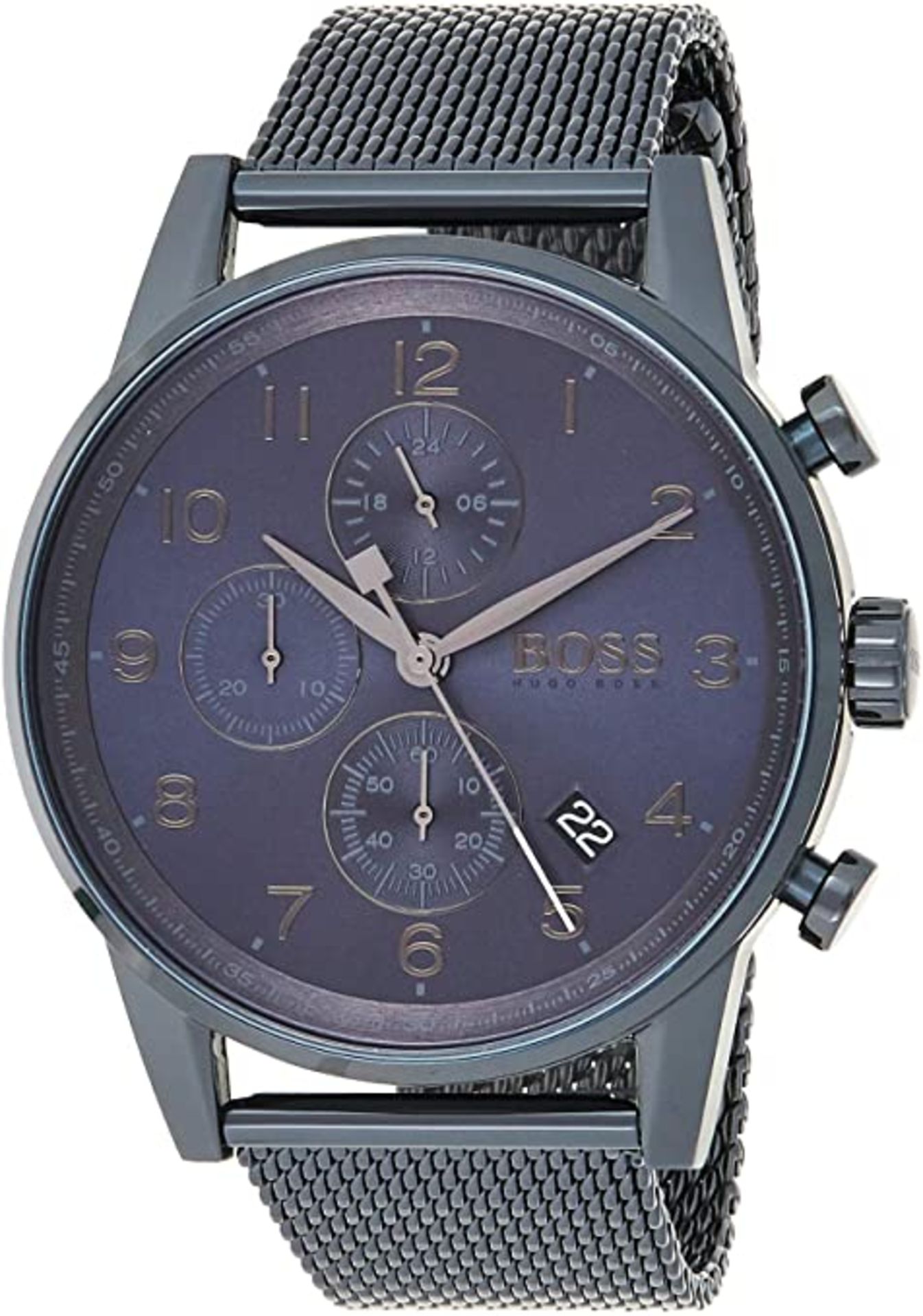 Hugo Boss Men's Chronograph Quartz With Stainless Steel Bracelet Watch 1513538
