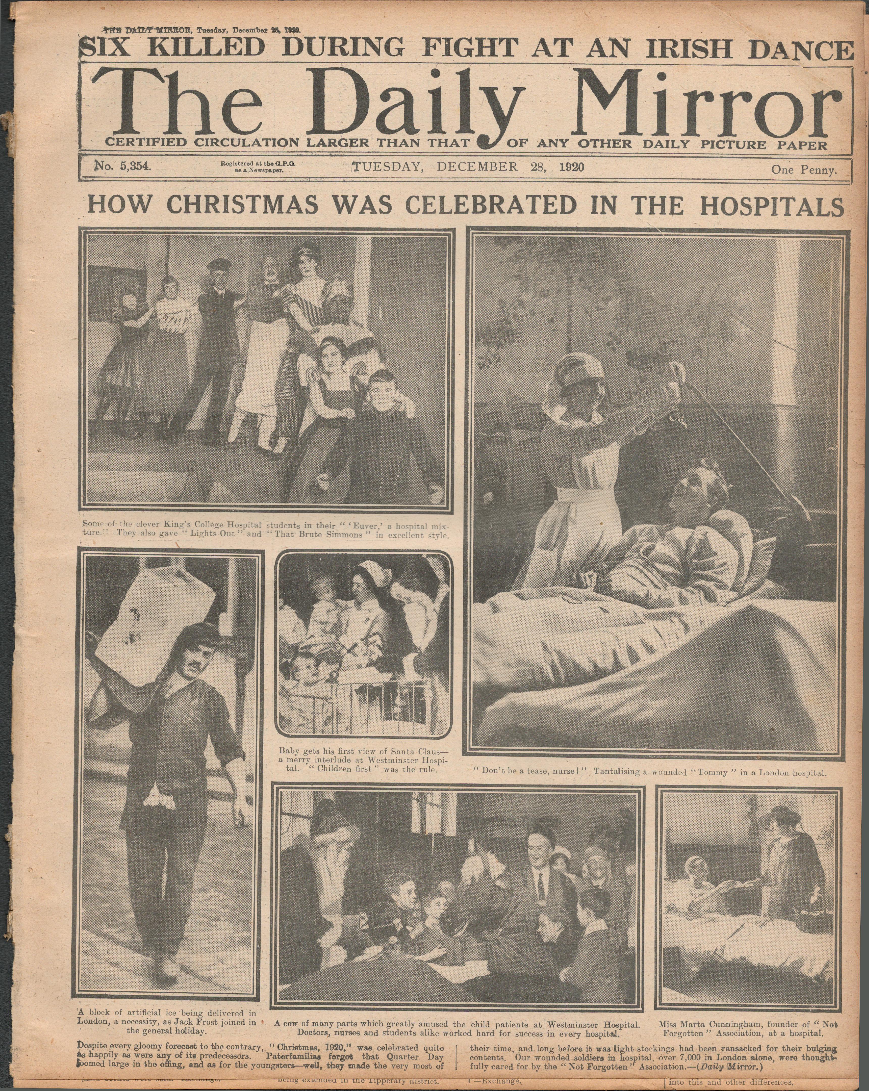 Midnight Ultimation Has Passed Death Penalty Comes Into Force 1920 Newspaper - Image 2 of 2