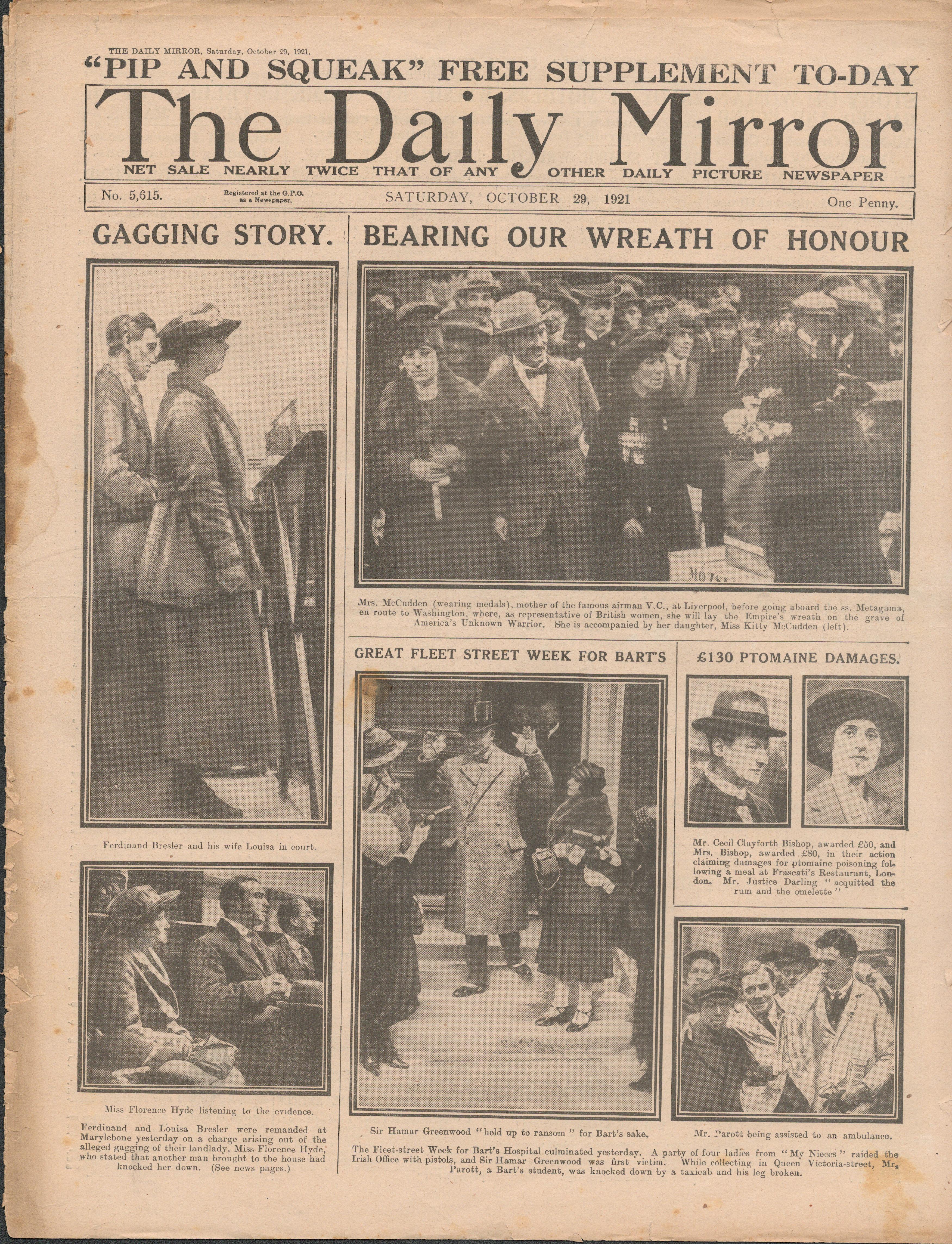 LLoyd George Dramatic Move In Irish Deadlock Original 1921 Newspaper - Image 2 of 2