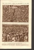 Eamon De Valera Arrangement of the Truce Hugh Crowds Reciting the Rosary 1921