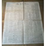 Original 1867 Irish Times Newspaper -Lots of Fenian & Rebellion Content- Ireland
