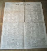 Original 1867 Irish Times Newspaper -Lots of Fenian & Rebellion Content- Ireland