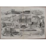 The Phoenix Park Murder Trials in Dublin April 14, 1883 Antique Double Page Print