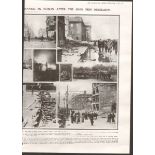 Havoc in Dublin / Sinn Fein Rebellion Double sided original 1916 page