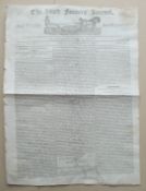 Original Nov. 1816 'Irish Farmers' Journal and Weekly Inteligencer' Newspaper
