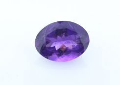 Loose Oval Amethyst 7.35 Carats