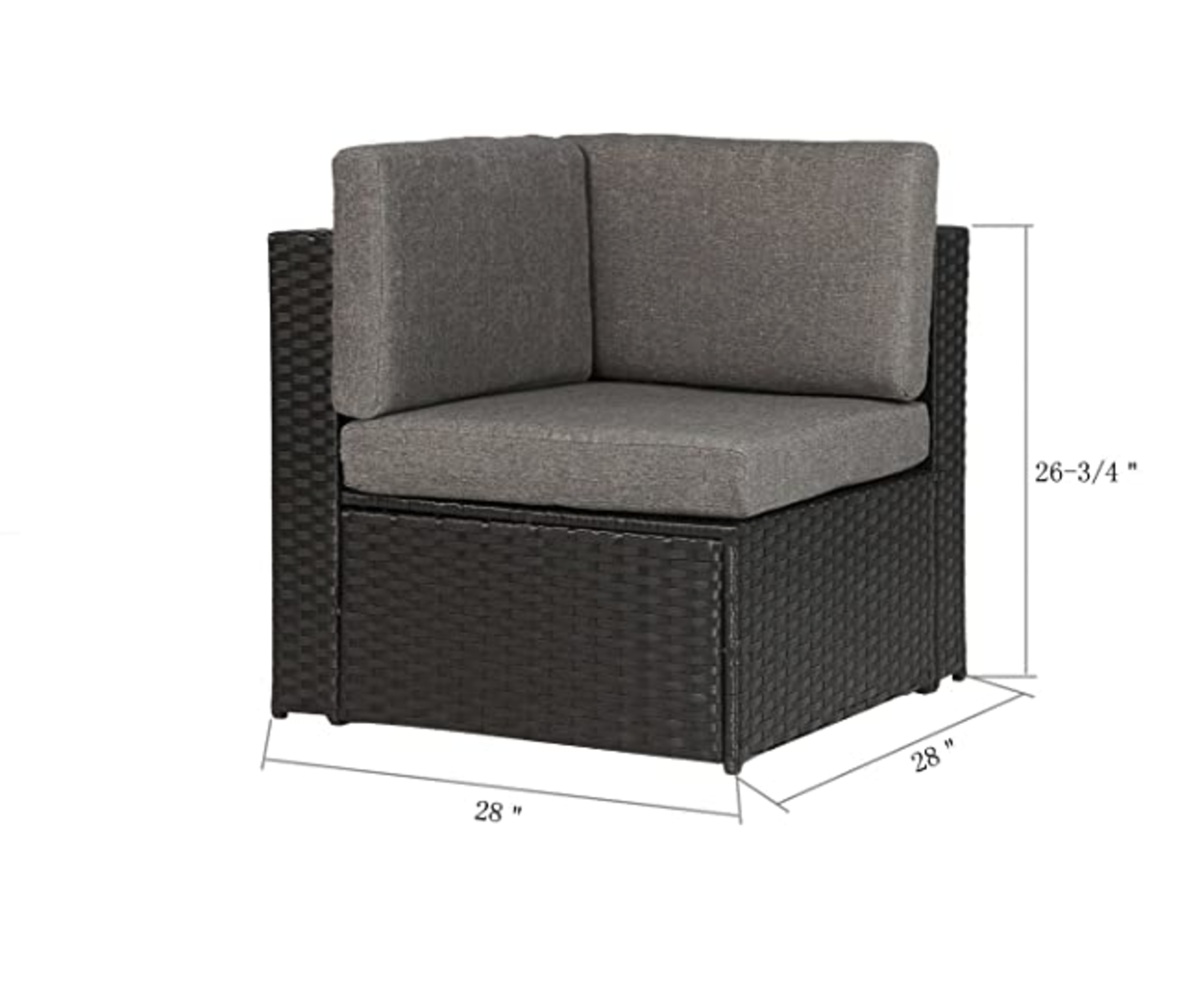 4 sets of - Baner Garden K35 4 Pieces Outdoor Furniture Complete Patio Wicker Rattan Garden Corner - Image 4 of 7