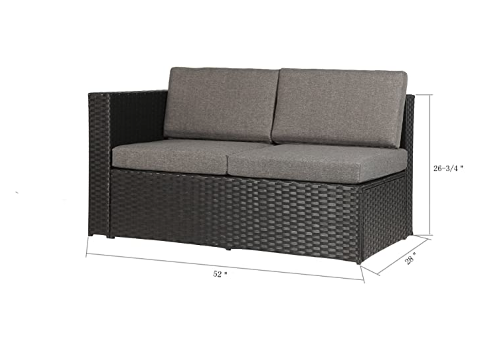 4 sets of - Baner Garden K35 4 Pieces Outdoor Furniture Complete Patio Wicker Rattan Garden Corner - Image 4 of 7