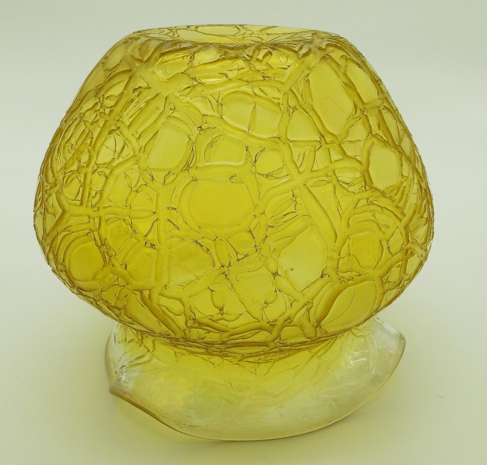 A large Art Nouveau Art Glass carved Vase C.1900-20 - Image 5 of 6