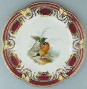 A fine Colebrookdale Porcelain John Rose Plate circa 19thC
