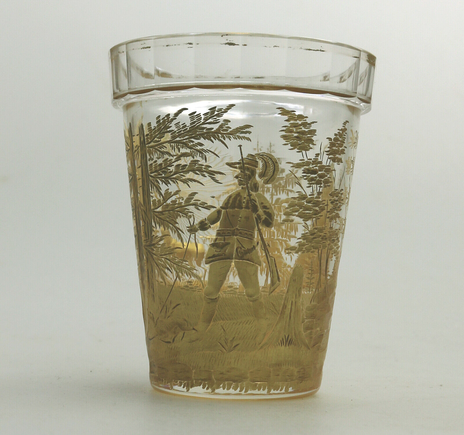 An extremely rare & exceptional St Hubert glass Beaker C.18th/early 19thC - Image 6 of 10