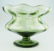 A James Powell Art Nouveau glass pedestal flower Vase C.1890-1900