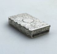 A superb and rare Victorian novelty solid silver Vesta Box C.1888