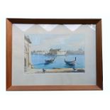 A good Maltese framed Joseph Galea Watercolour, signed & dated C.1965