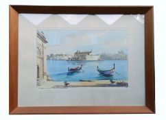 A good Maltese framed Joseph Galea Watercolour, signed & dated C.1965