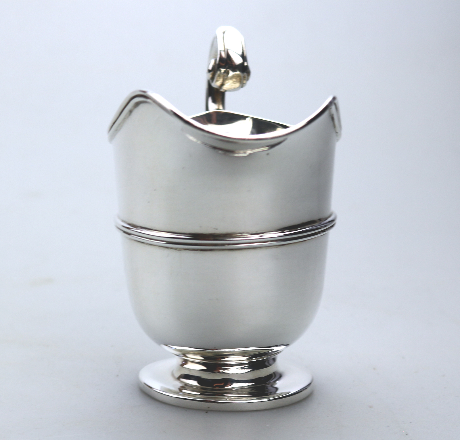 A Scottish solid silver helmet shaped Jug by Brook & Son C.1899 - Image 3 of 6