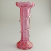 A large Victorian cranberry glass Vase C.19thC