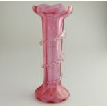 A large Victorian cranberry glass Vase C.19thC