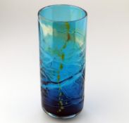 A large textured Maltese Mdina glass Vase designed by Michael Harris C.1970's