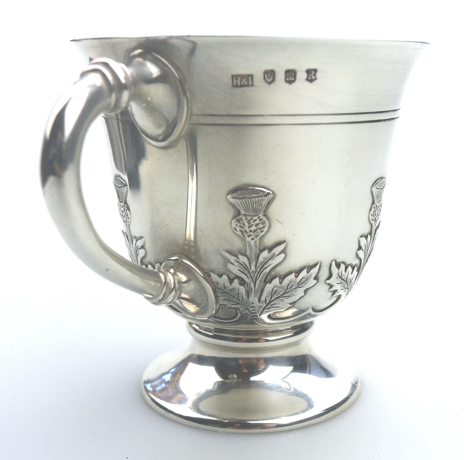 A fine & rare Scottish solid silver Tankard by Hamilton & Inches C.1922 - Image 5 of 8