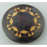 Sewing Treen a rosewood Tunbridge ware Silk Spinner by Thomas Barton C.1870