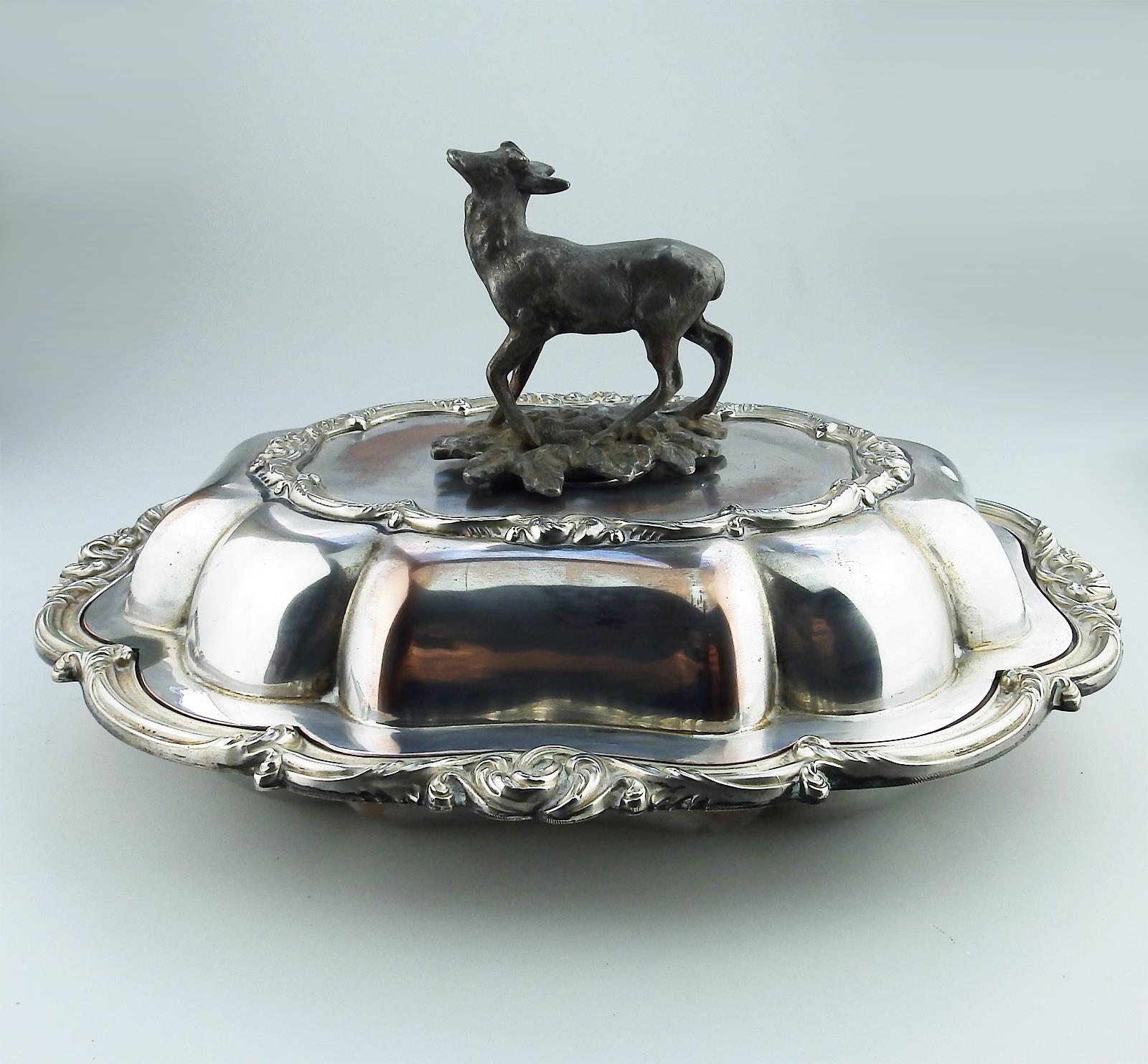 A Transition Period novelty Silver Plate Venison Dish 1840 - Image 3 of 16