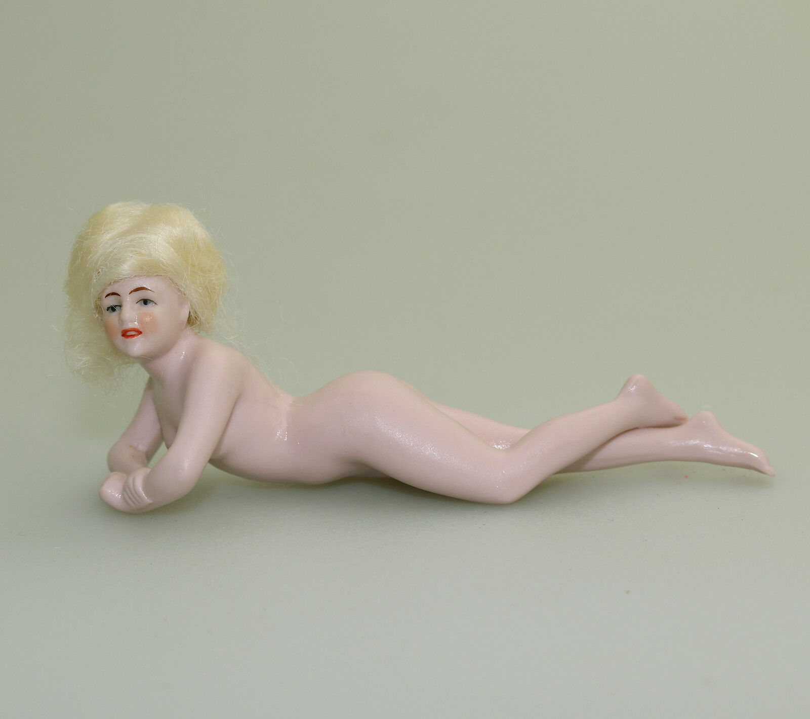 A stunning bathing beauty / half doll with hair C.1910-1920'S - Image 2 of 7