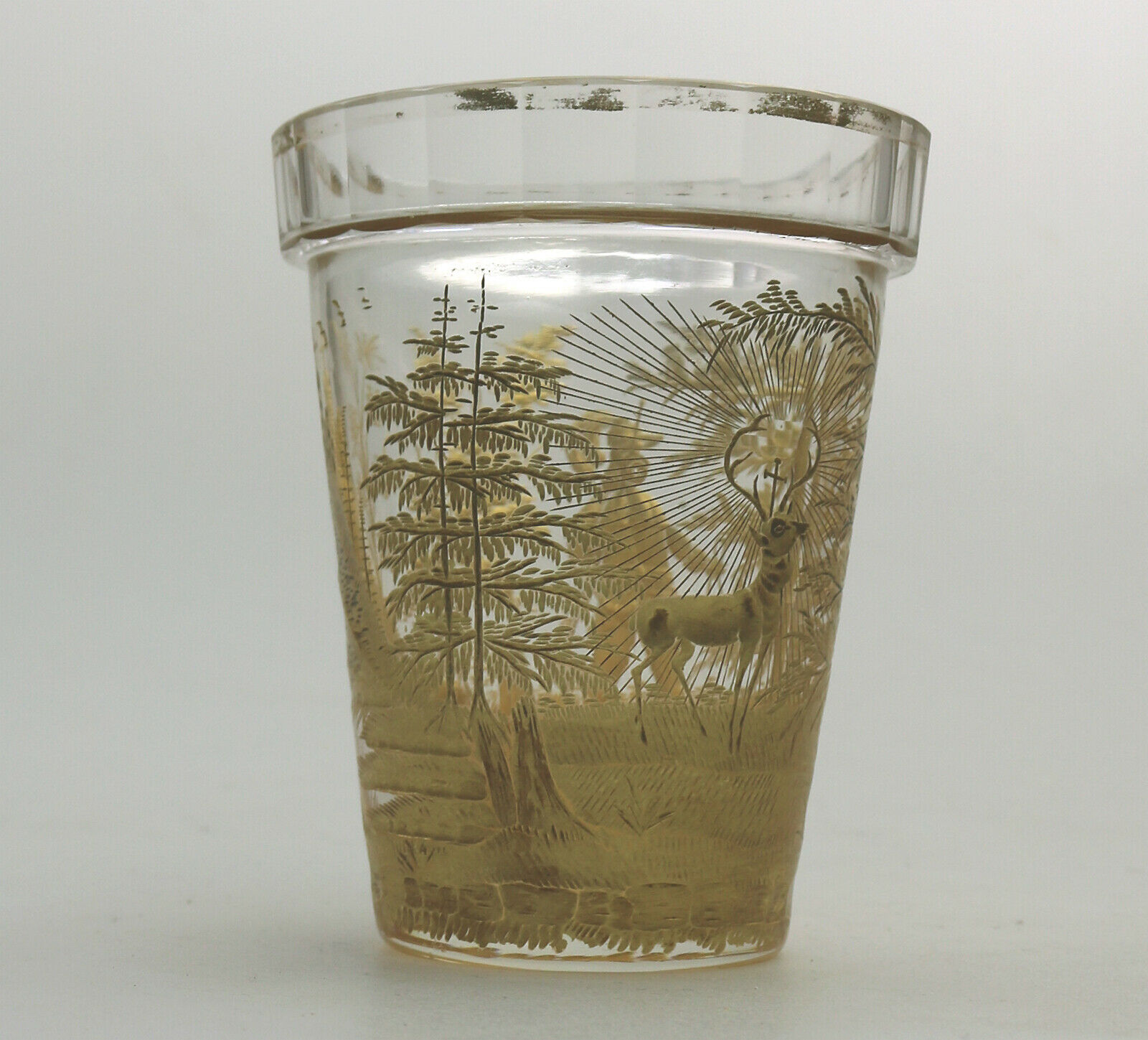 An extremely rare & exceptional St Hubert glass Beaker C.18th/early 19thC - Image 3 of 10