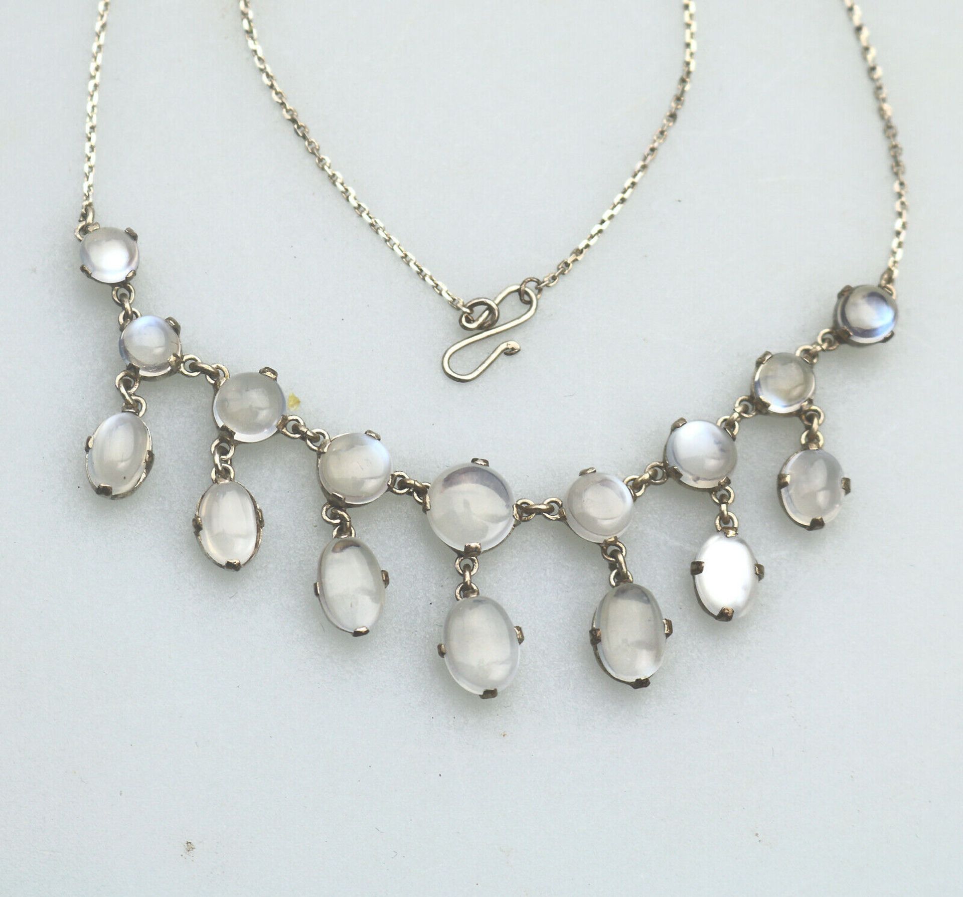 A fine Moonstone & solid silver Necklace, boxed - Image 3 of 5